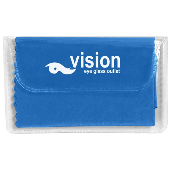 Microfiber cleaning cloth great for eyeglasses and device screens... from ASI 57956 Graphco line
