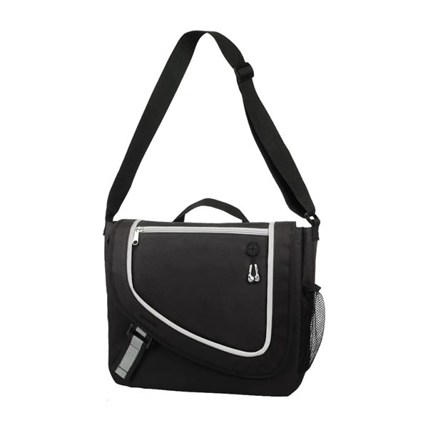 Business briefcase with main zippered compartment and earphone port.... from ASI 31517 Admart Products / Admart Line