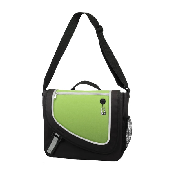 Business briefcase with main zippered compartment and earphone port.... from ASI 31517 Admart Products / Admart Line