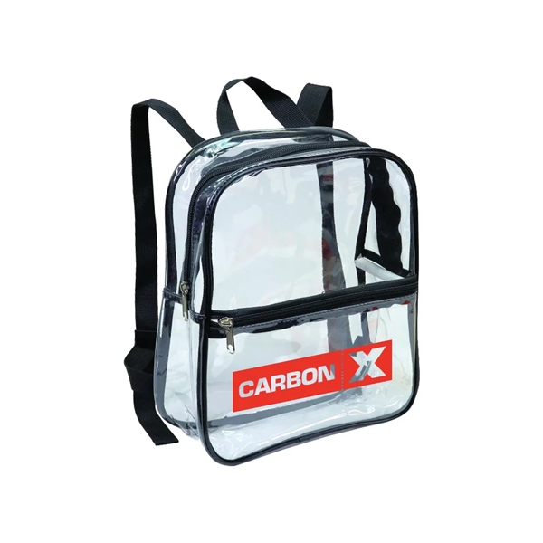 Clear Vinyl Backpack with Black Trim... from ASI 31517 Admart Products / Admart Line