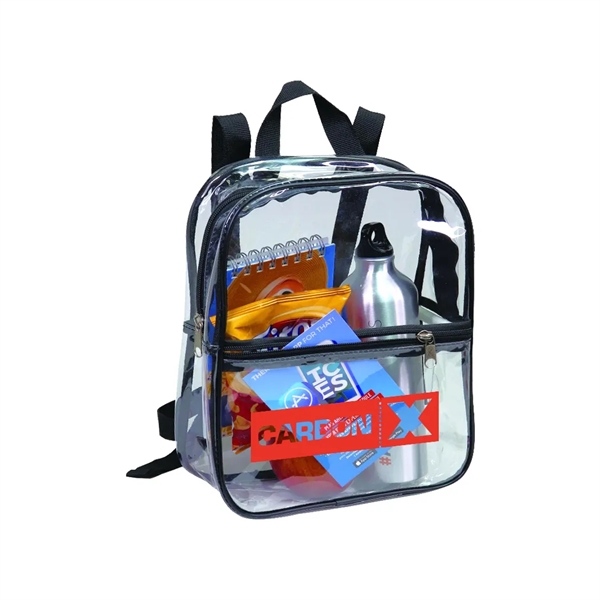 Clear Vinyl Backpack with Black Trim... from ASI 31517 Admart Products / Admart Line
