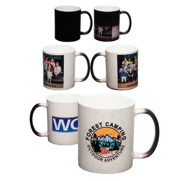 Color changing ceramic coffee mug, 11 oz. plus full color imprint... from ASI 37218 Athena Promo (tm)