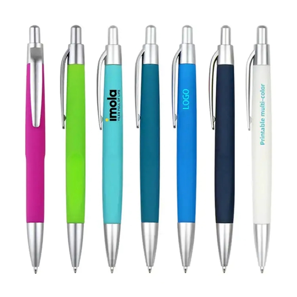Plastic ballpoint pen with click action plus 1 color pad print... from ASI 37218 Athena Promo (tm)