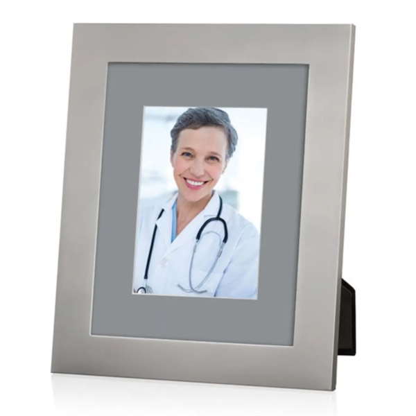 Banks Frame - Brushed Silver/Crimson 5"x7"... from ASI 84592 St Regis Group