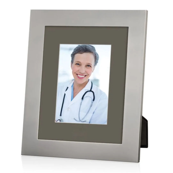 Banks Frame - Brushed Silver/Crimson 5"x7"... from ASI 84592 St Regis Group