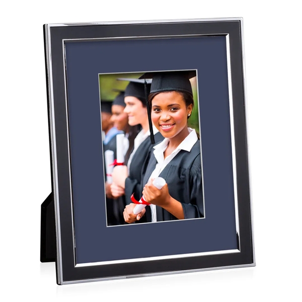 Ebony finished metal is edged with a bright silver trim and... from ASI 84592 St Regis Group