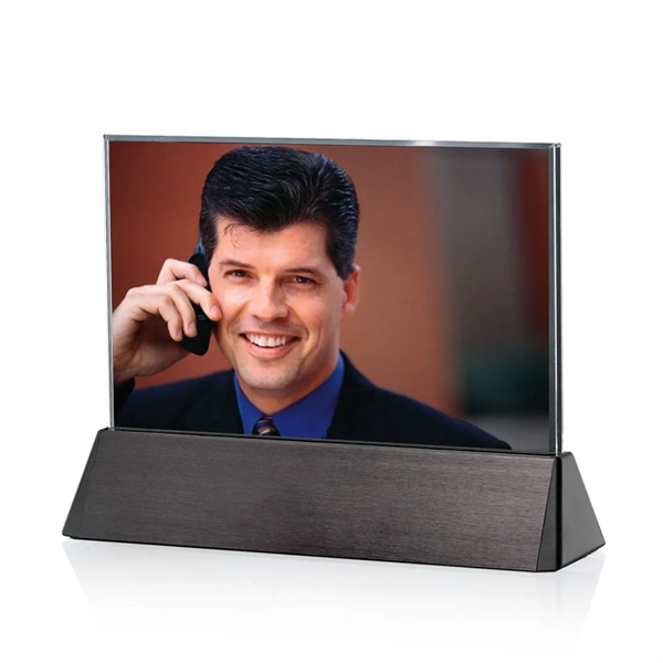 Horizontal picture frame with black aluminum base.... from ASI 84592 St Regis Group