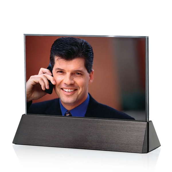 Horizontal picture frame with black aluminum base.... from ASI 84592 St Regis Group