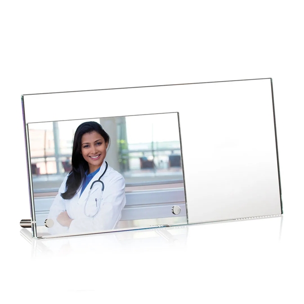 Starfire glass frame with silver peg easel.... from ASI 84592 St Regis Group