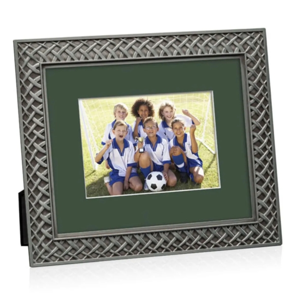 The Camilla metal frame is finished in antique pewter with an... from ASI 84592 St Regis Group