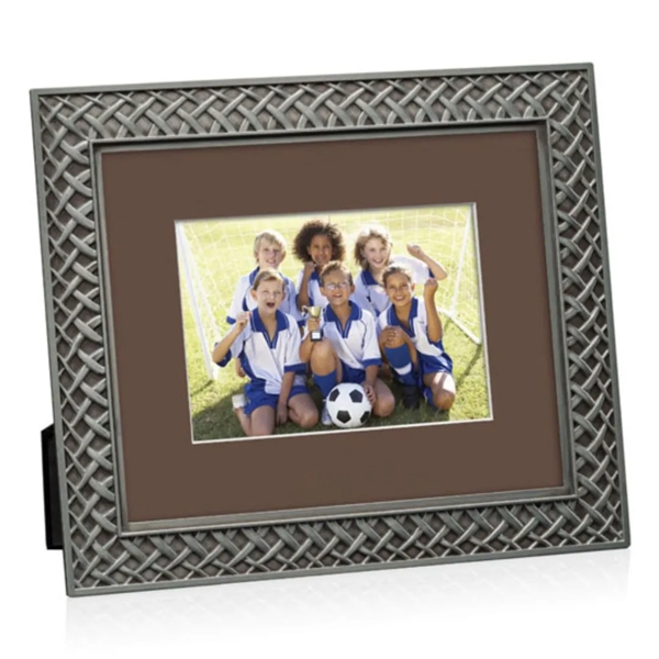 The Camilla metal frame is finished in antique pewter with an... from ASI 84592 St Regis Group