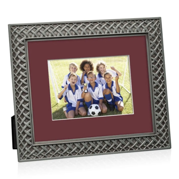 The Camilla metal frame is finished in antique pewter with an... from ASI 84592 St Regis Group