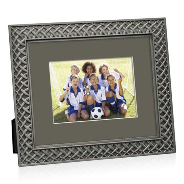 The Camilla metal frame is finished in antique pewter with an... from ASI 84592 St Regis Group