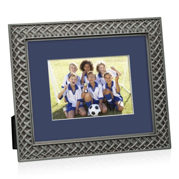 The Camilla metal frame is finished in antique pewter with an... from ASI 84592 St Regis Group