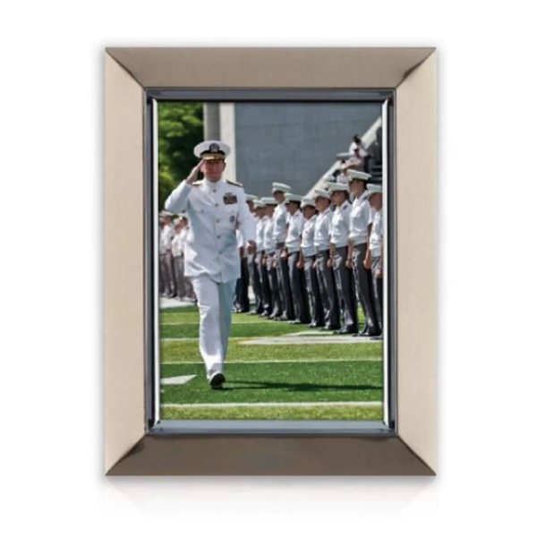 Champagne finish metal with silver bezel frame.... from ASI 84592 St Regis Group