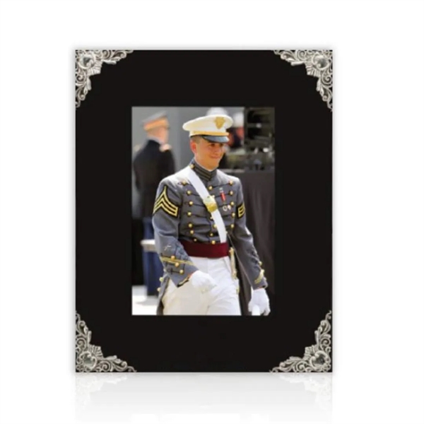 Ebony finish with cast silver corners frame.... from ASI 84592 St Regis Group