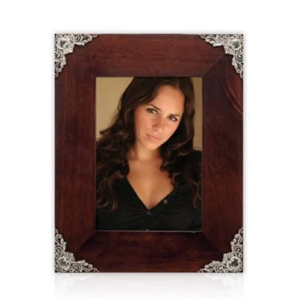 Cast silver metal corner edging makes a statement of elegance mounted... from ASI 84592 St Regis Group