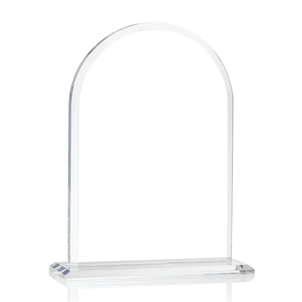 Starfire arch design award with front bevel on a base.... from ASI 84592 St Regis Group / St Regis