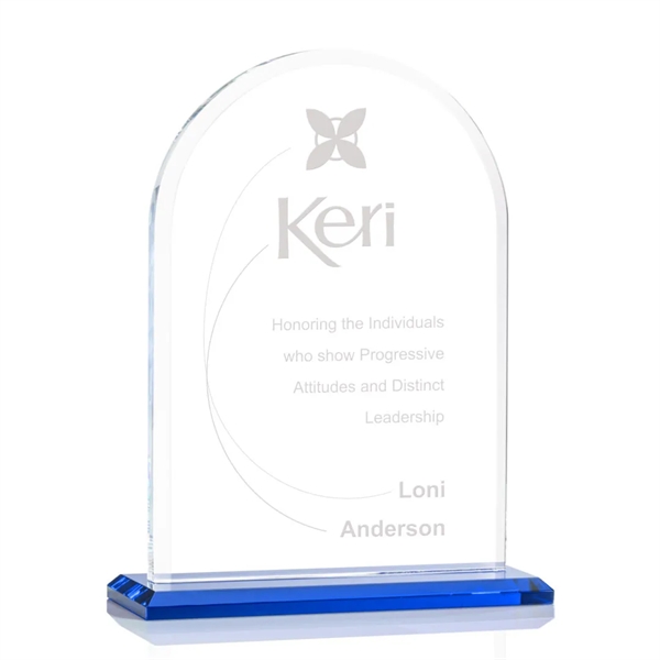 Starfire arch design award with front bevel on a Sky Blue... from ASI 84592 St Regis Group / St Regis