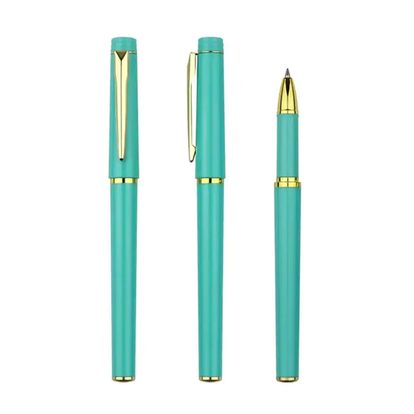 Plastic gel pen with removable cap plus 1 color pad imprint... from ASI 37218 Athena Promo (tm)