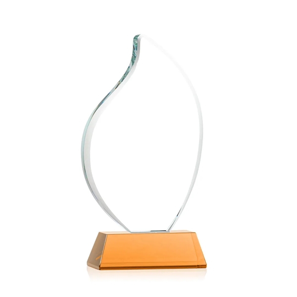 3/4" thick Starfire Crystal Flame with rounded edges and mounted on... from ASI 84592 St Regis Group / St Regis