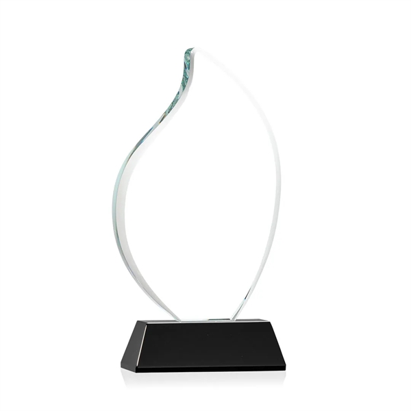 3/4" thick Starfire Crystal Flame with rounded edges and mounted on... from ASI 84592 St Regis Group / St Regis