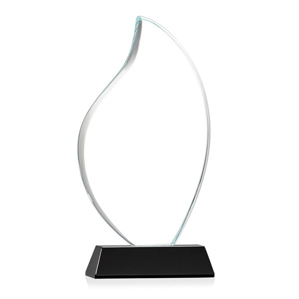 3/4" thick Starfire Crystal Flame with rounded edges and mounted on... from ASI 84592 St Regis Group / St Regis