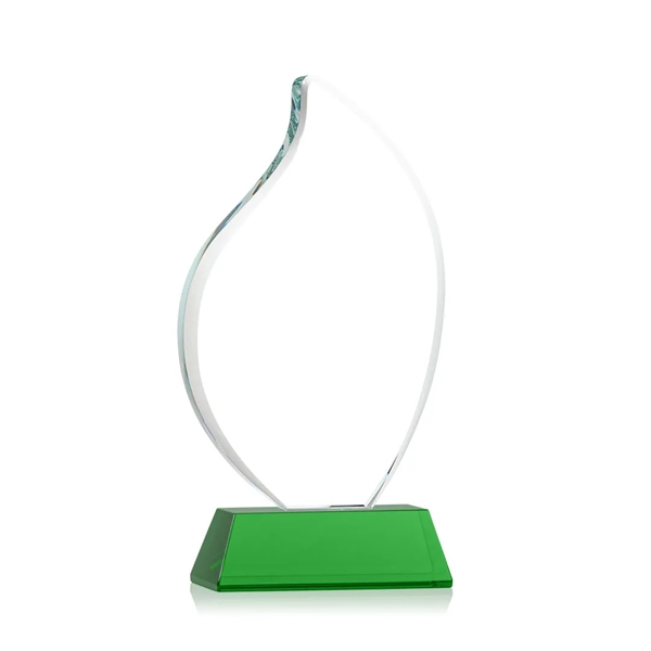 3/4" thick Starfire Crystal Flame with rounded edges and mounted on... from ASI 84592 St Regis Group / St Regis