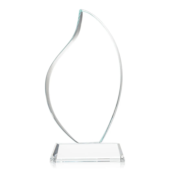 3/4" thick Starfire Crystal Flame with rounded edges and mounted on... from ASI 84592 St Regis Group / St Regis