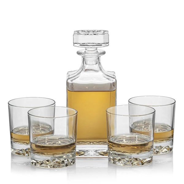 The Cassidy Decanter & Lid has an elegantly thick sham and... from ASI 84592 St Regis Group