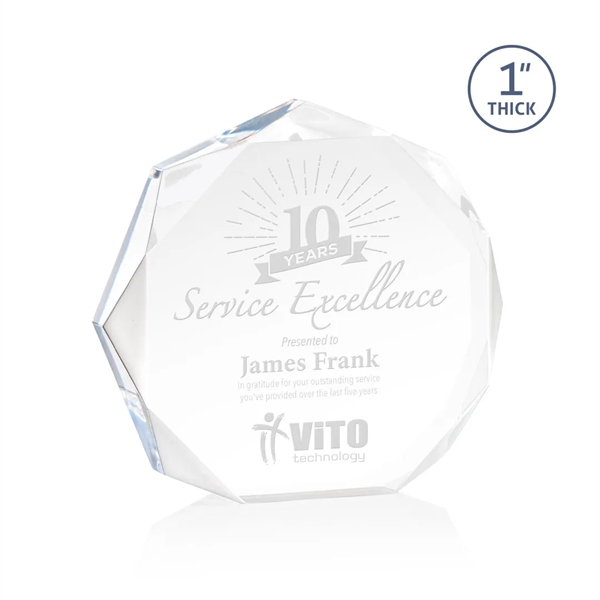 The Piedmont Award is a dynamic freestanding polygon with recessed bevels... from ASI 84592 St Regis Group / St Regis