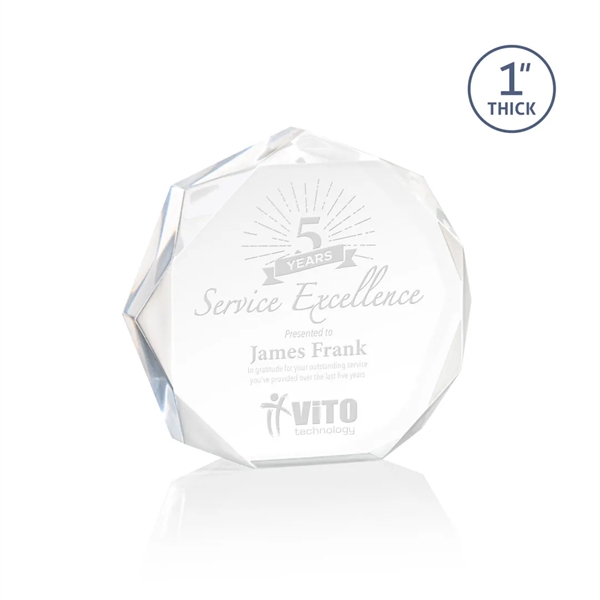 The Piedmont Award is a dynamic freestanding polygon with recessed bevels... from ASI 84592 St Regis Group / St Regis