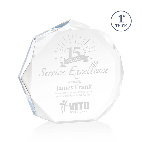 The Piedmont Award is a dynamic freestanding polygon with recessed bevels... from ASI 84592 St Regis Group / St Regis