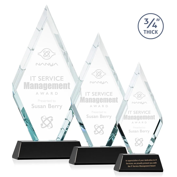 The Starfire Crystal Richmond Award features beveled edges on the top-front... from ASI 84592 St Regis Group / St Regis