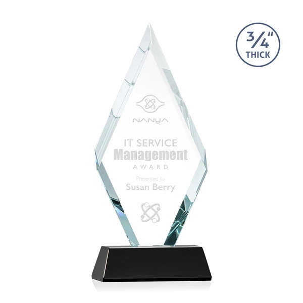 The Starfire Crystal Richmond Award features beveled edges on the top-front... from ASI 84592 St Regis Group / St Regis