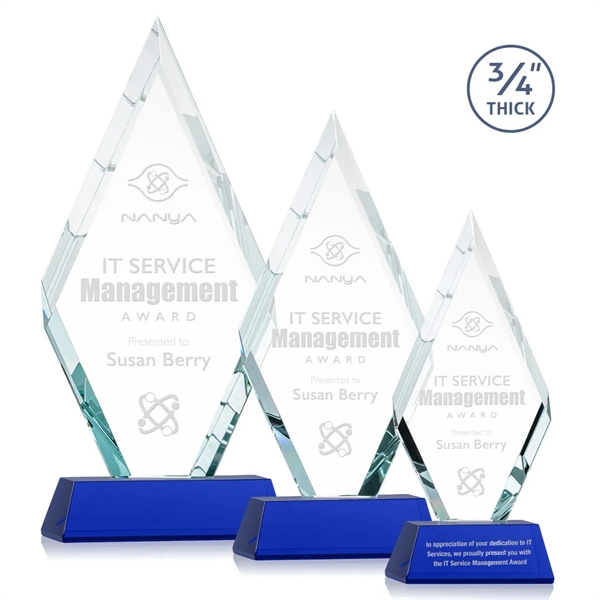 The Starfire Crystal Richmond Award features beveled edges on the top-front... from ASI 84592 St Regis Group / St Regis