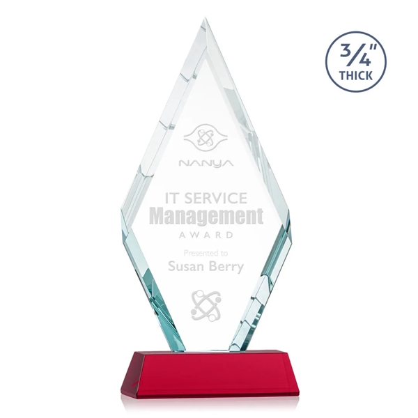 The Starfire Crystal Richmond Award features beveled edges on the top-front... from ASI 84592 St Regis Group / St Regis