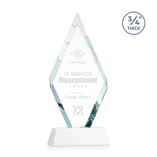 The Starfire Crystal Richmond Award features beveled edges on the top-front... from ASI 84592 St Regis Group / St Regis