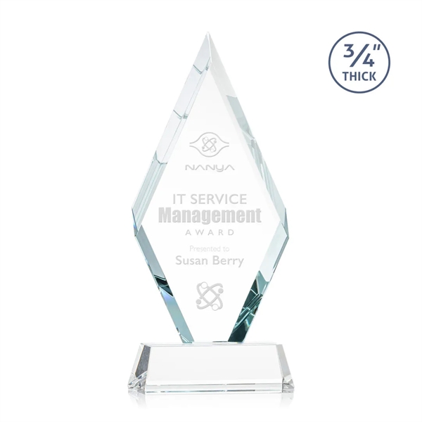 The Starfire Crystal Richmond Award features beveled edges on the top-front... from ASI 84592 St Regis Group / St Regis