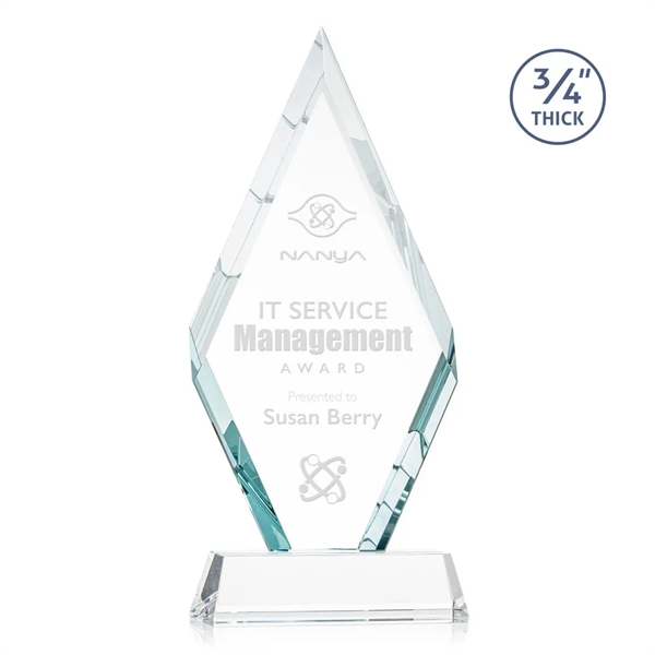 The Starfire Crystal Richmond Award features beveled edges on the top-front... from ASI 84592 St Regis Group / St Regis