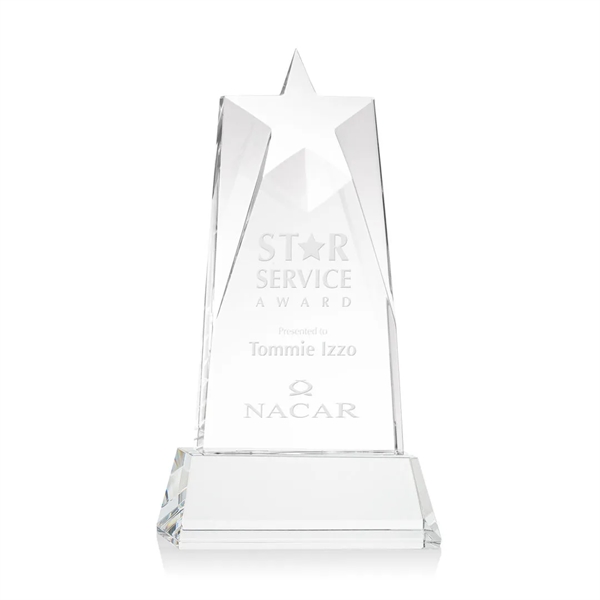 Our prestigious Thick Optical Crystal Millington Star Award on base features... from ASI 84592 St Regis Group / St Regis