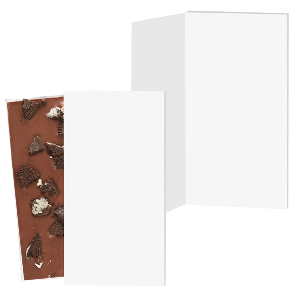 Greeting card box with 3.5 oz. Belgian chocolate bar.... from ASI 71685 Midnite Snax®