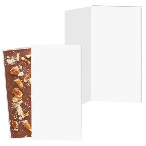 Greeting card box with 3.5 oz. Belgian chocolate bar.... from ASI 71685 Midnite Snax®