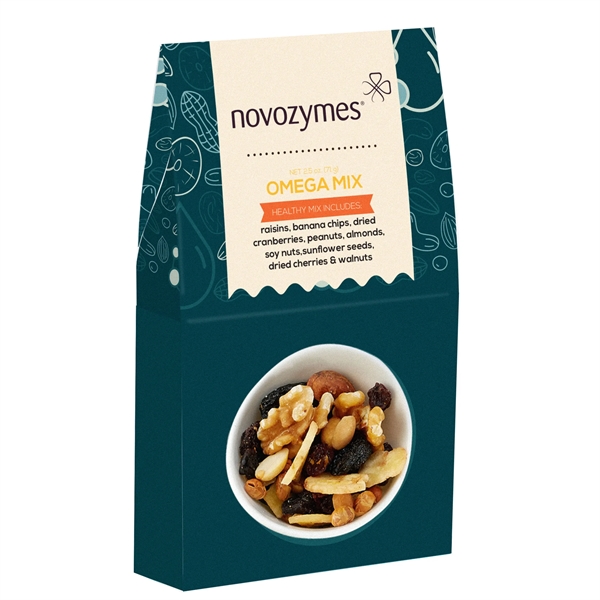 Well & Wellness Gable Box with 2.5 ounces of omega mix.... from ASI 71685 Midnite Snax®