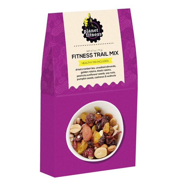 Well & Wellness Gable Box with fitness trail mix, 2.7 oz.... from ASI 71685 Midnite Snax®