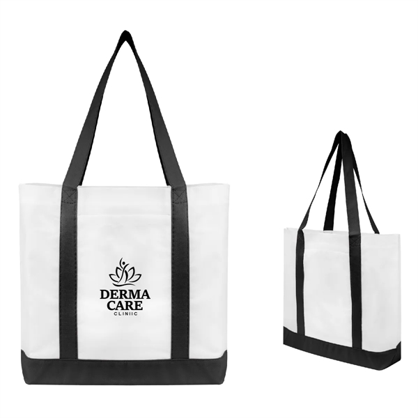Non-Woven Tote Bag with Trim Colors.  Made of 80 Gram... from ASI 61125 Hit Promotional Products / Hit®