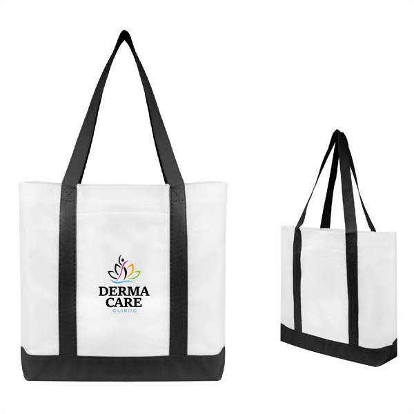 Non-Woven Tote Bag with Trim Colors.  Made of 80 Gram... from ASI 61125 Hit Promotional Products / Hit®
