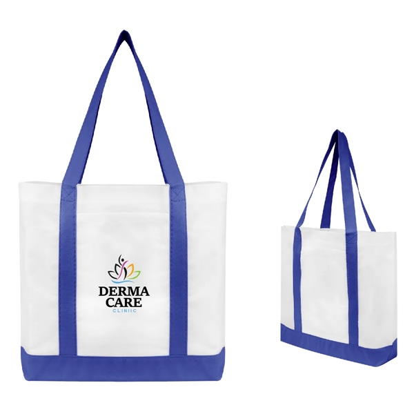 Non-Woven Tote Bag with Trim Colors.  Made of 80 Gram... from ASI 61125 Hit Promotional Products / Hit®
