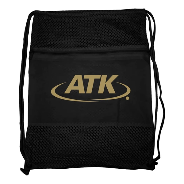 Nylon mesh drawstring backpack bag.... from ASI 31517 Admart Products / Admart Line