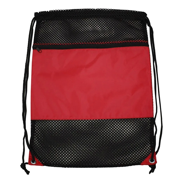 Nylon mesh drawstring backpack bag.... from ASI 31517 Admart Products / Admart Line